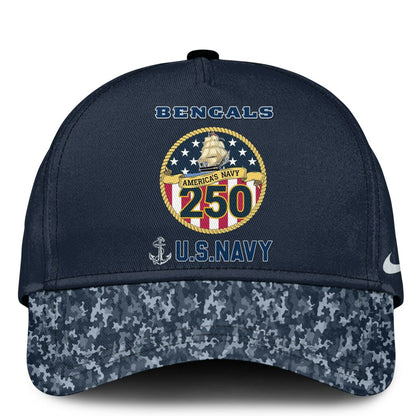 Cincinnati Bengals Navy 250th Birthday Hoodie Limited Edions