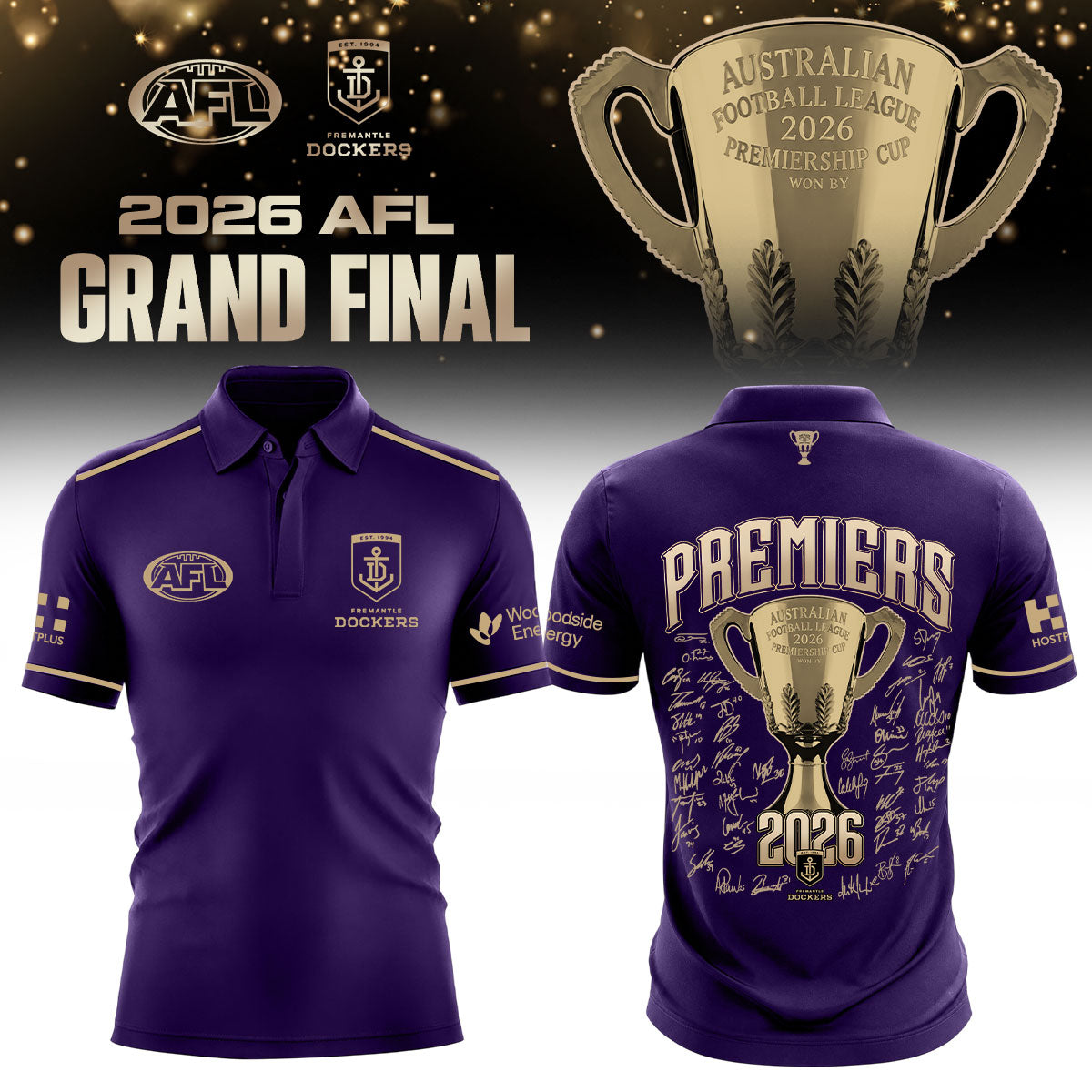 Fremantle Dockers AFL 2026 Premiership Champions Polo