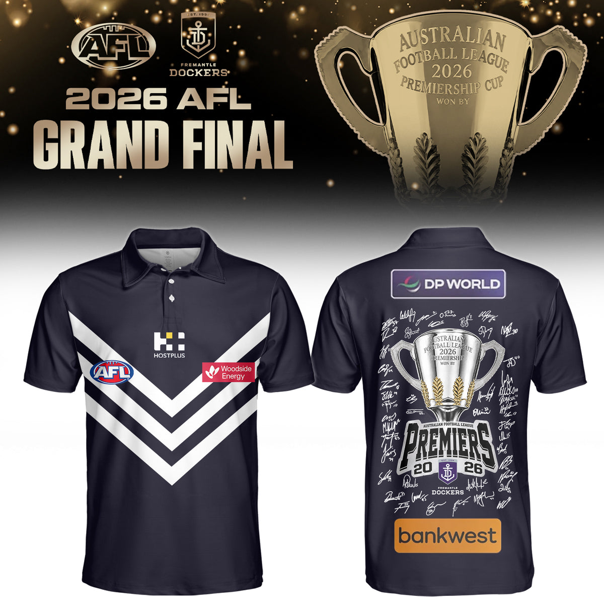 Fremantle Dockers AFL 2026 Premiership Champions Polo