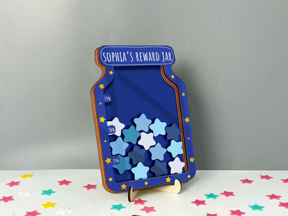 Custom Reward Jar,Magnetic Reward Jar with Tokens,Smiley Star Reward System for Kids Behavior,Back to School,Teacher Gift,Gift for Kid