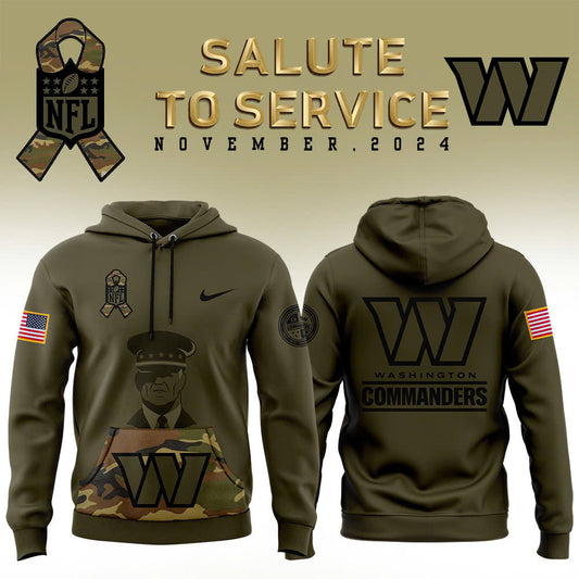 Washington Commanders Camo Salute to Service Club Fleece Pullover Hoodie