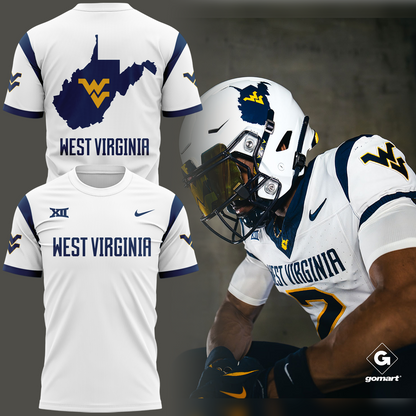 Special New Edition West Virginia Football White Tshirt