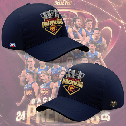 Brisbane Lions BACK TO BACK PREMIERS 2025 Tshirt