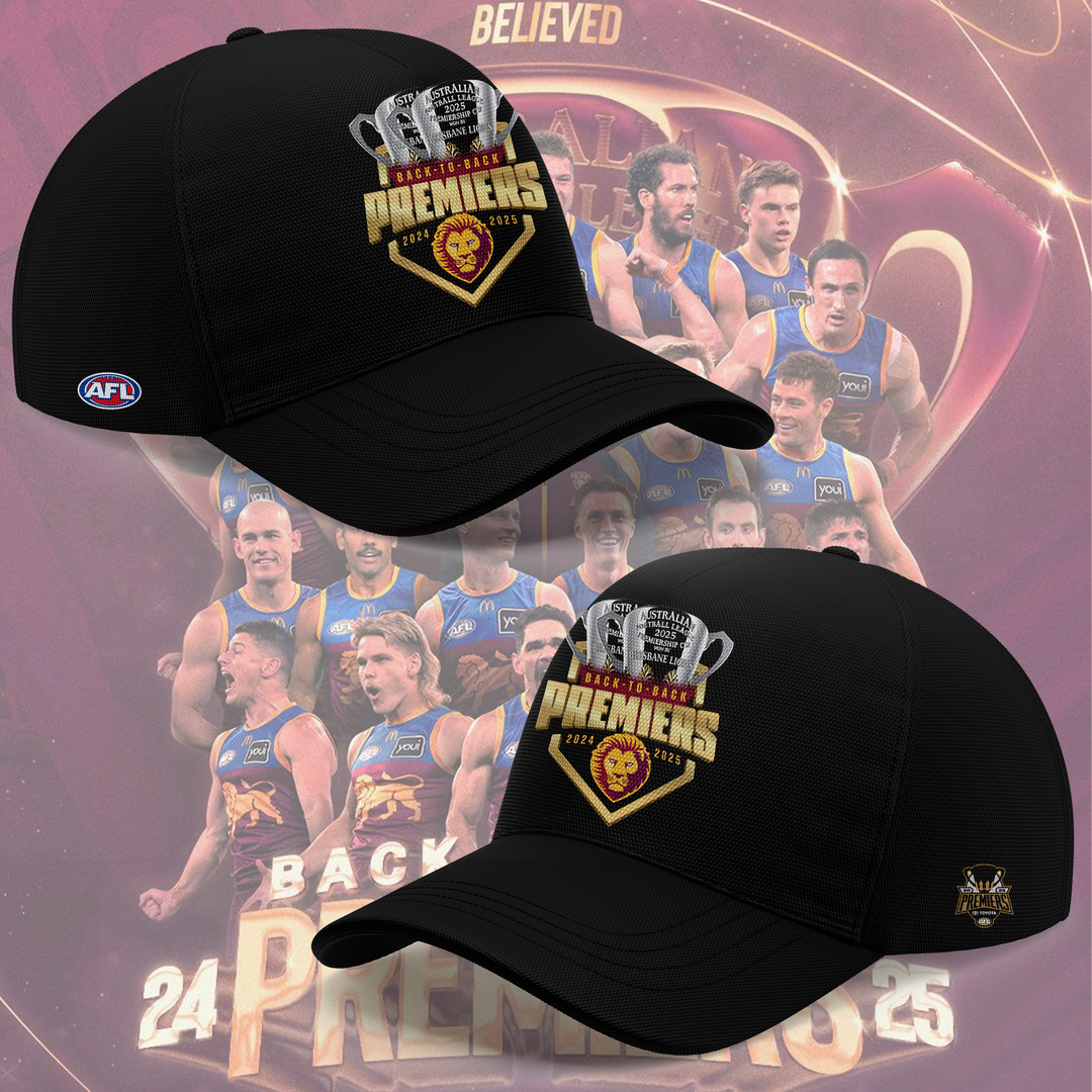 Brisbane Lions BACK TO BACK PREMIERS 2025 Tshirt