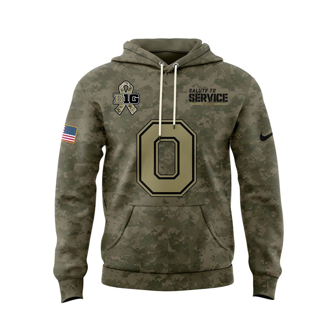 Ohio State Buckeyes 2025 Military Appreciation Limited Edition Hoodie