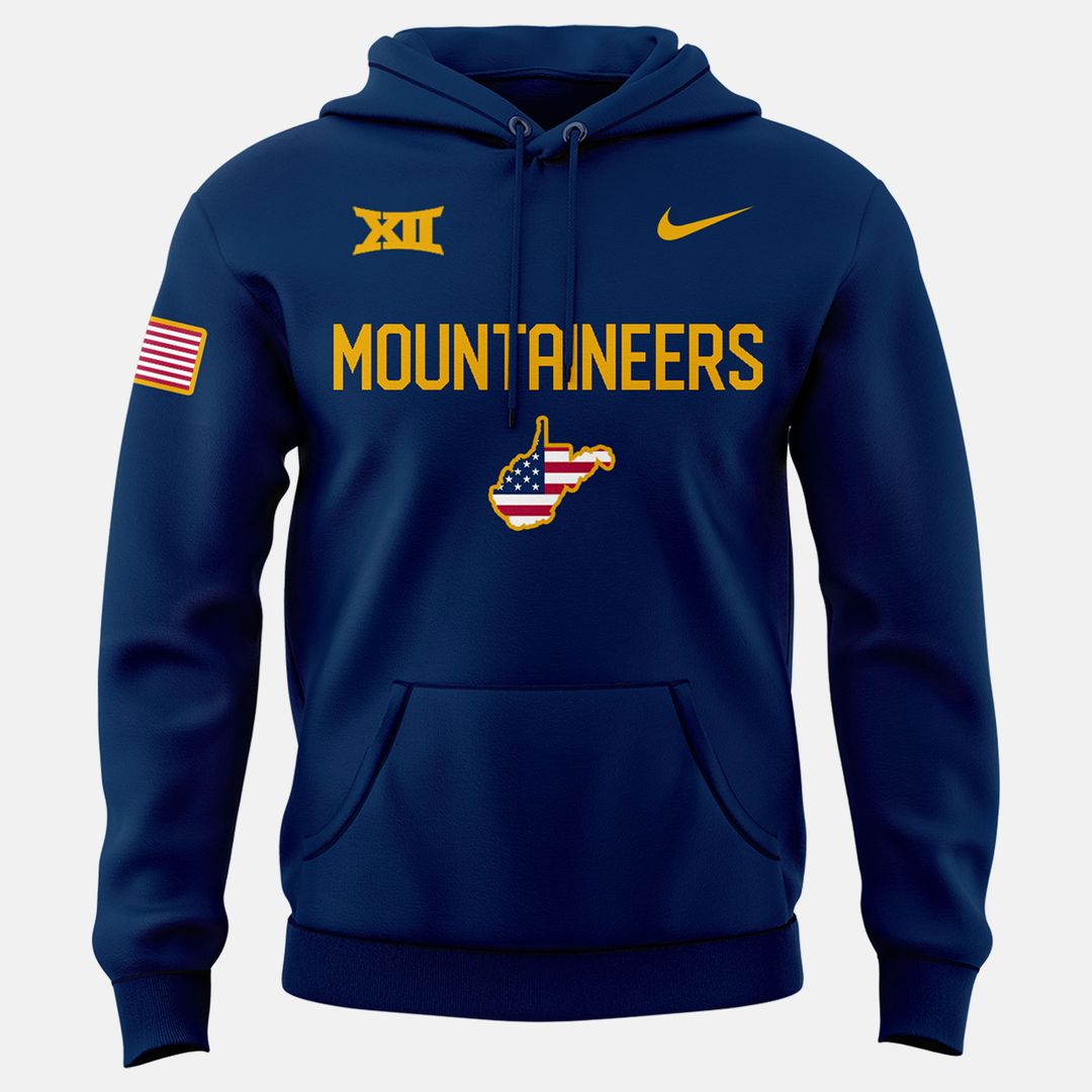 New Edition West Virginia Football A Salute To Our Military Hoodie