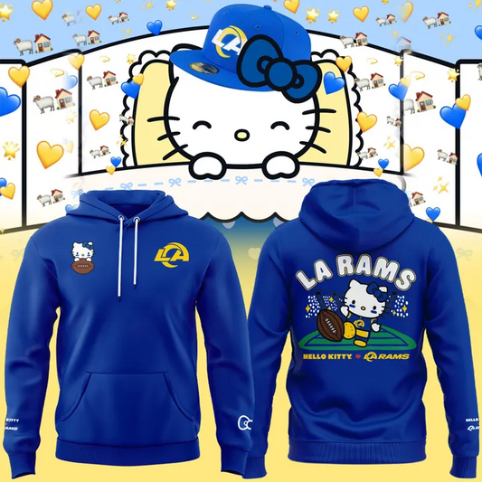 Limited edition Hoodie Los Angeles Rams x Hello Kitty for fans