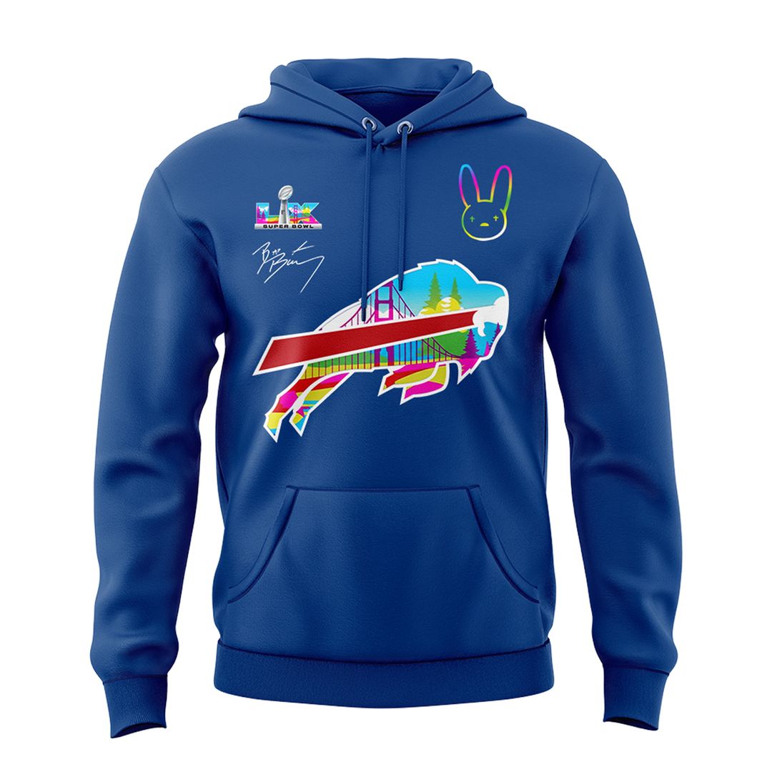 Buffalo Bills x Bad Bunny Super Bowl LX The Halftime Show Special Edition Hoodie