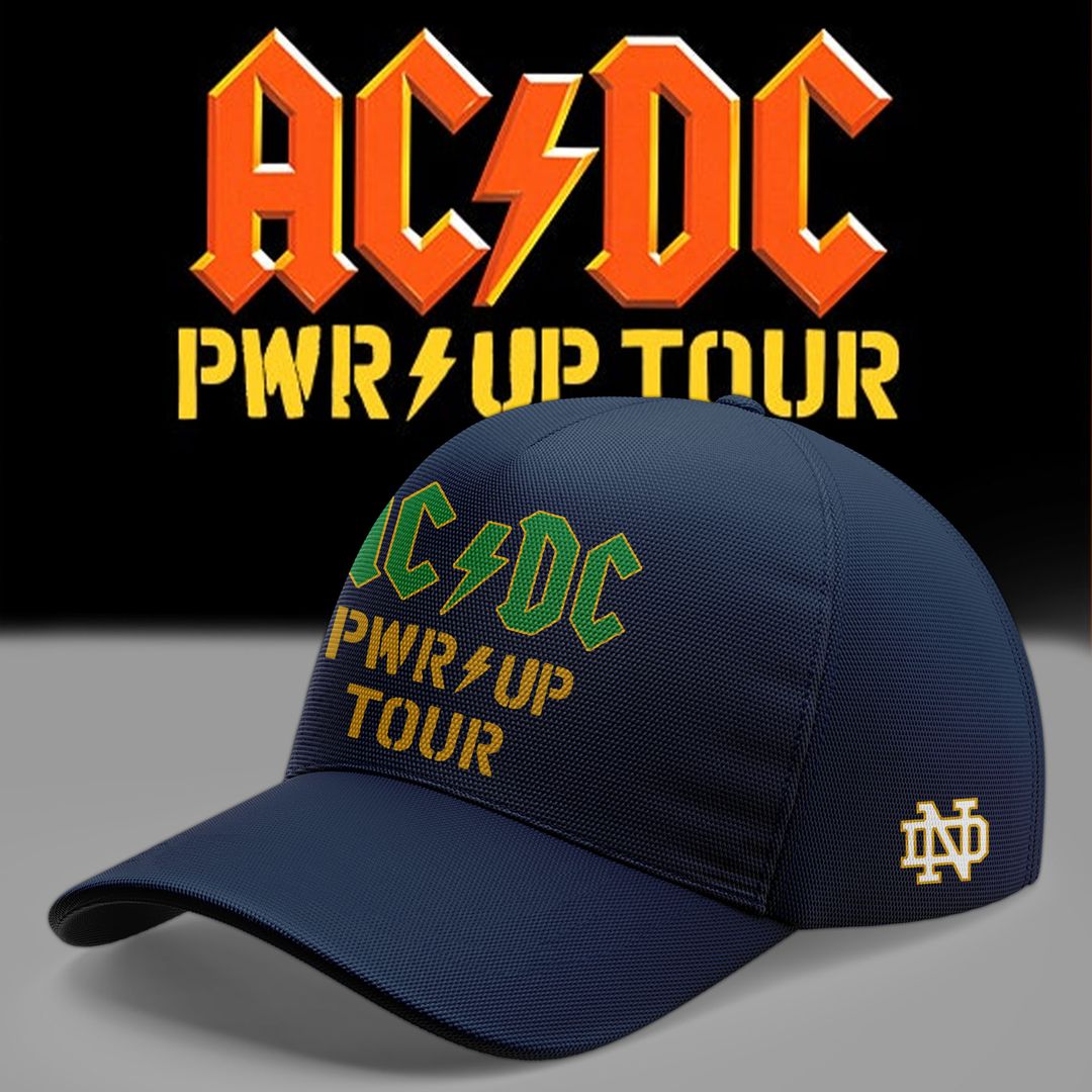 Limited Hoodie Power Up Tour 2026 - AC/DC x Notre Dame Football Hoodie