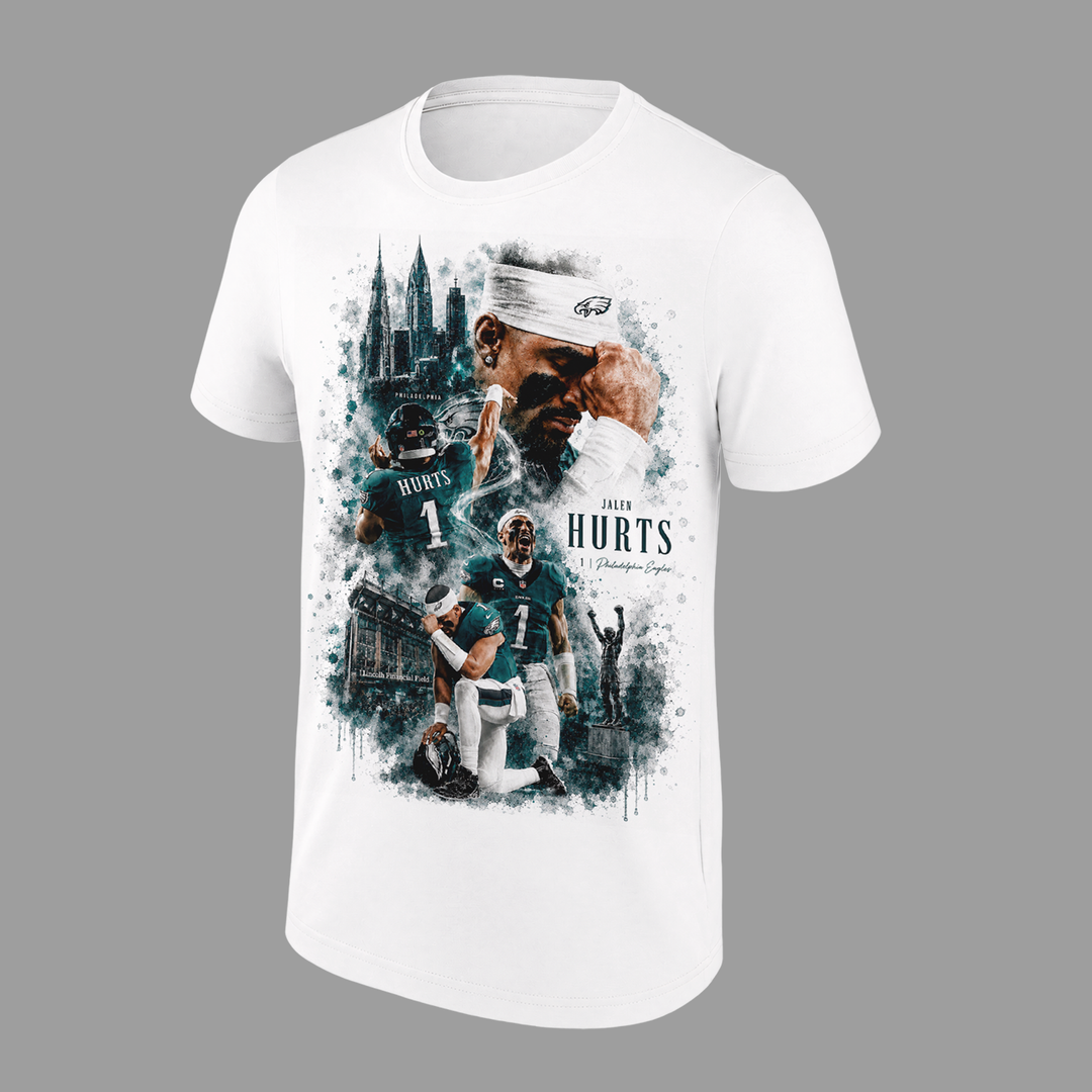 New QB1 Jalen Hurts Philadelphia Eagles T-Shirt