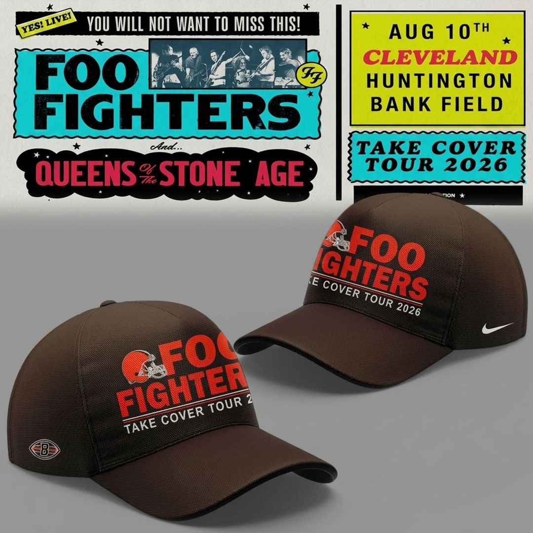 Foo Fighters x Cleveland Browns - Take Cover Tour 2026 Hoodie