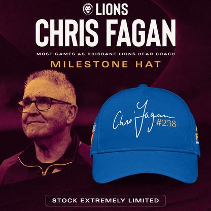 Brisbane Lions- Chris Fagan Milestone Hat