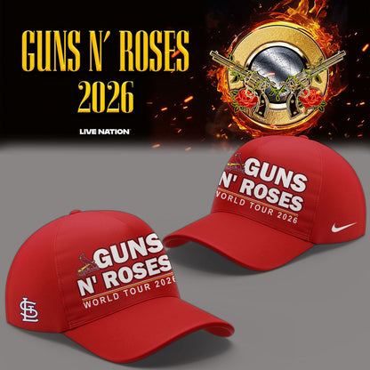 New Guns N' Roses x St. Louis Cardinals - World Tour 2026 Hoodie