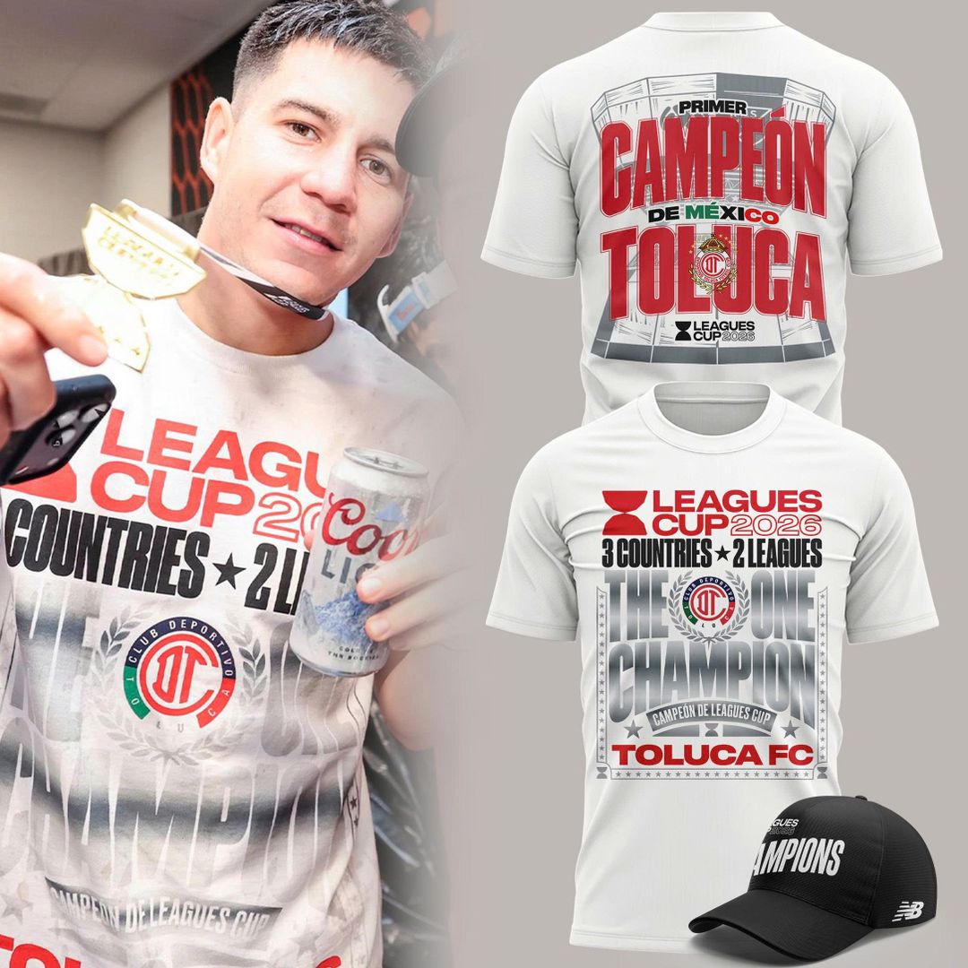 Camiseta Campeón Toluca FC Leagues Cup 2026