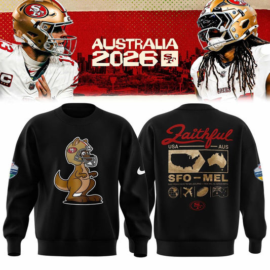 San Francisco 49ers 2026 Melbourne Game Limited Sweatshirt
