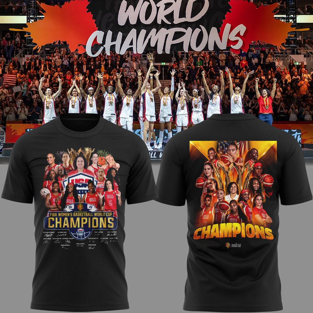 FIBA Women's Basketball World Cup Champion 2026 - Team USA T-Shirt