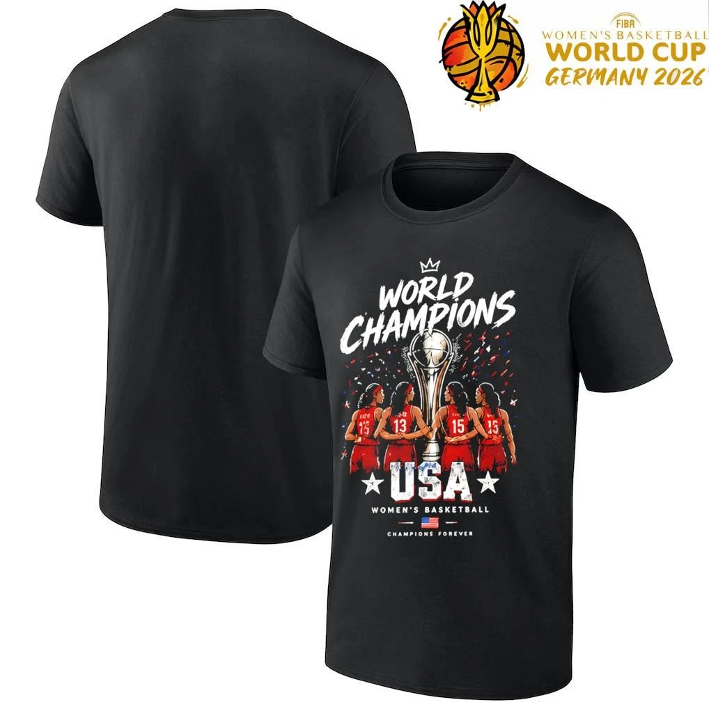 FIBA Women's Basketball World Cup Champion 2026 - Team USA T-Shirt