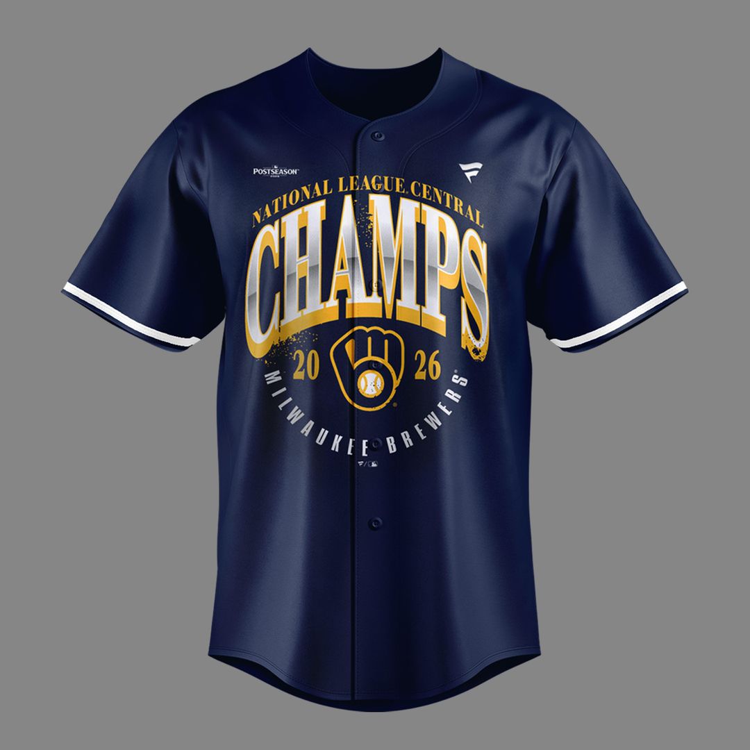 Milwaukee Brewers The FIRST 4-Peat in NL Central History 🏆🏆🏆🏆 Win Our Way 2026 Baseball Jersey