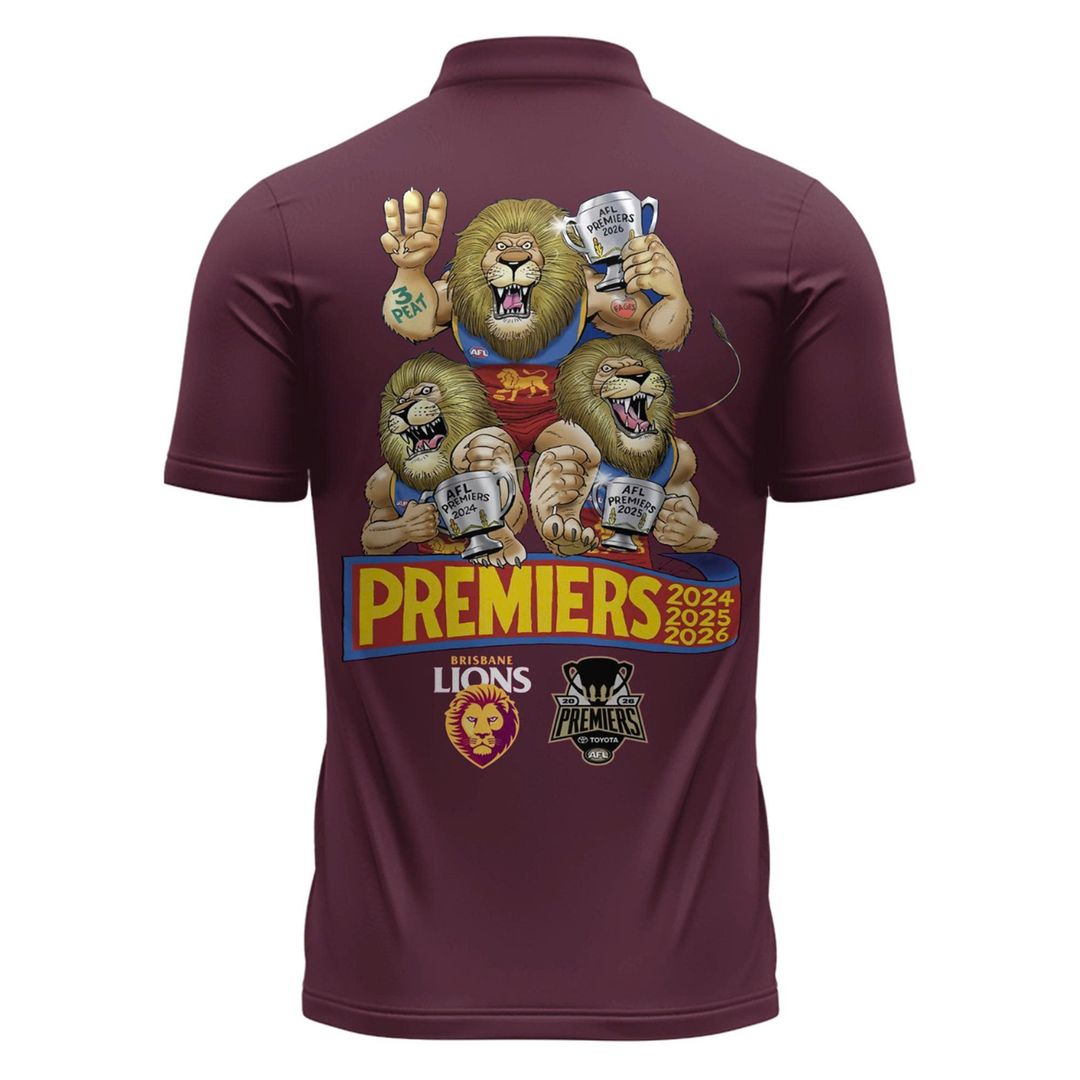 Brisbane Lions AFL 2026 Premiership Champions Polo