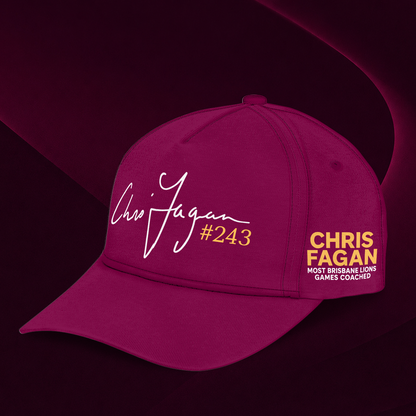 Brisbane Lions "THANK YOU FAGES" Coach Chris Fagan Signed Print Sweatshirt
