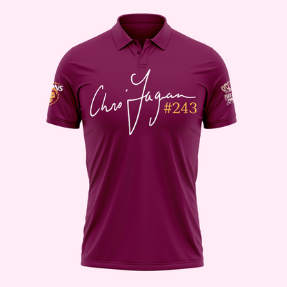 Brisbane Lions "THANK YOU FAGES" Coach Chris Fagan Signed Print Polo