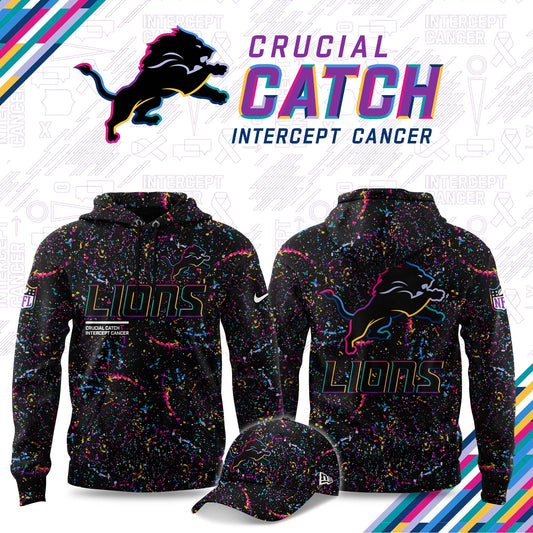 Limited Edition D Lions NFL Crucial Catch Hoodie