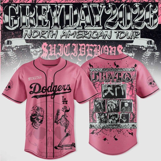 Los Angeles Dodgers X $uicideboy$ Greyday 2026 – North American Tour Jersey