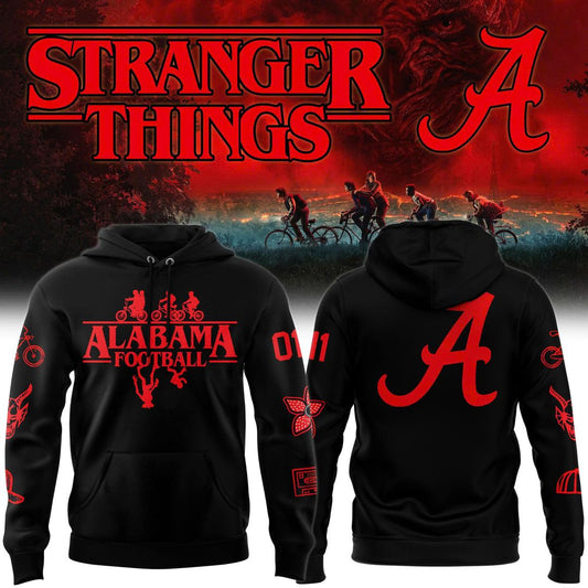 Alabama Crimson Tide Football 2025 Stranger Things Hoodie