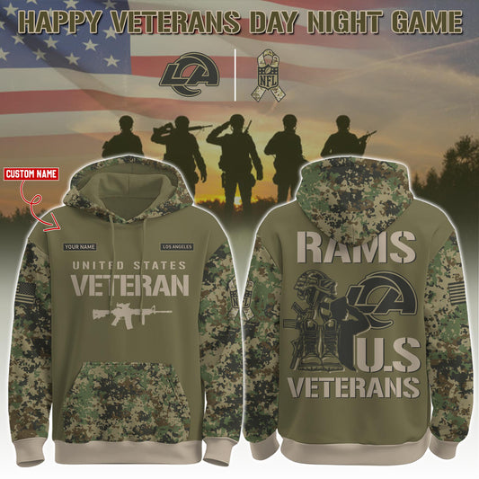 Los Angeles Rams - Veteran Day 2025 Hoodie Limited Edions