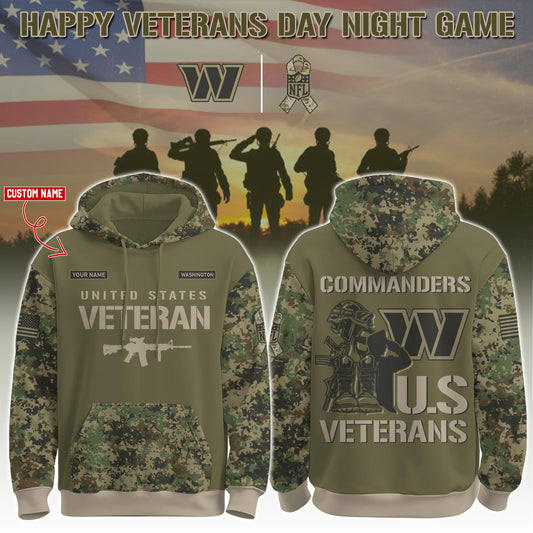 Washington Commanders - Veteran Day 2025 Hoodie Limited Edions