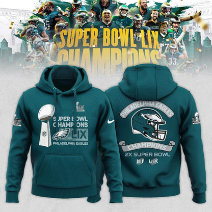 Limited Edition Philadelphia Eagles Super Bowl LIX Champions 2025 New Hoodie