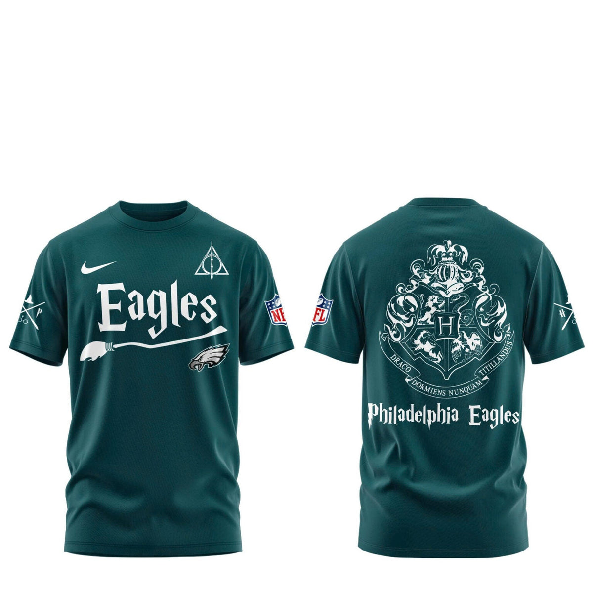 Philadelphia Eagles Harry Potter 2025 Combo Tshirt